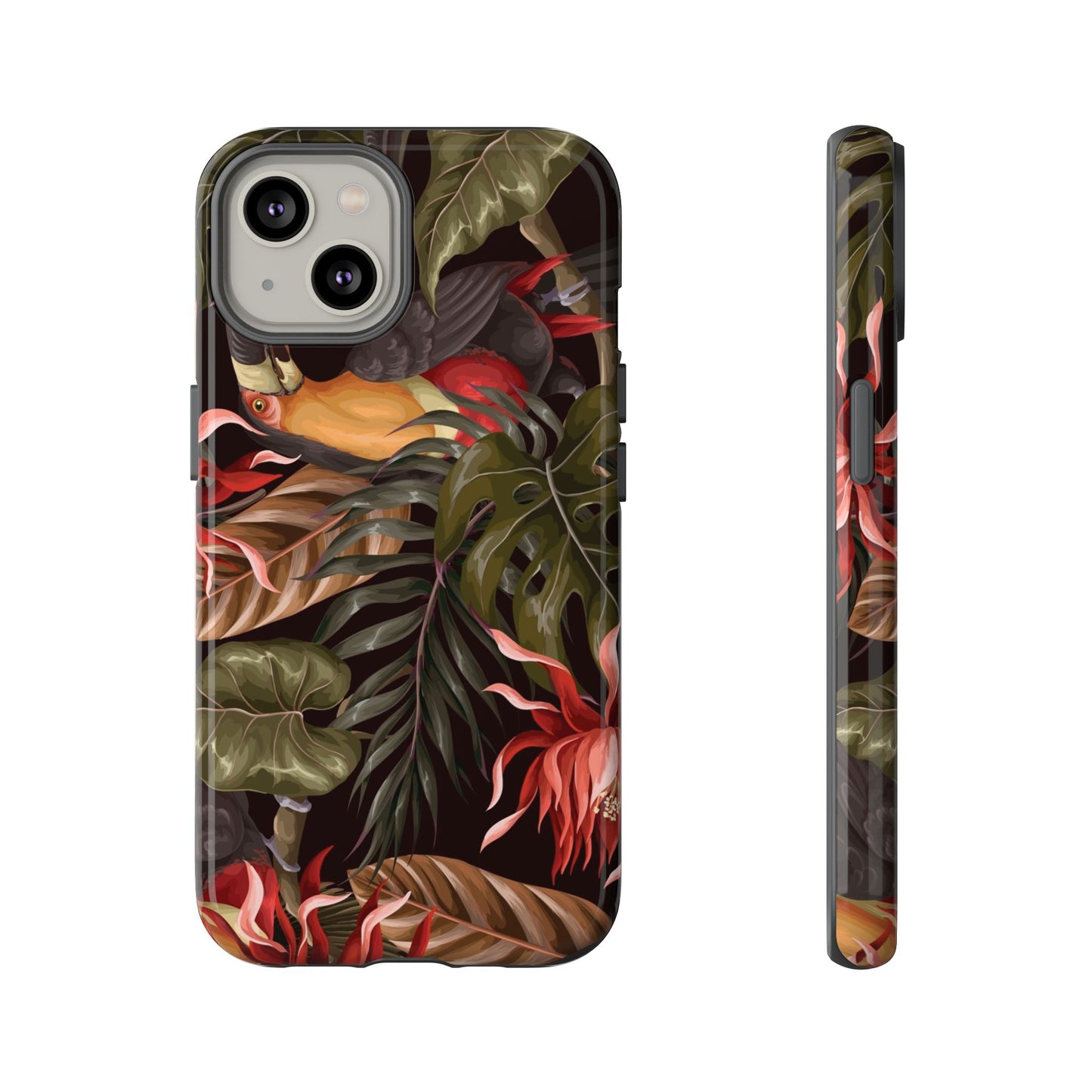 Tough Cases Phone Unique Floral Design with Bird