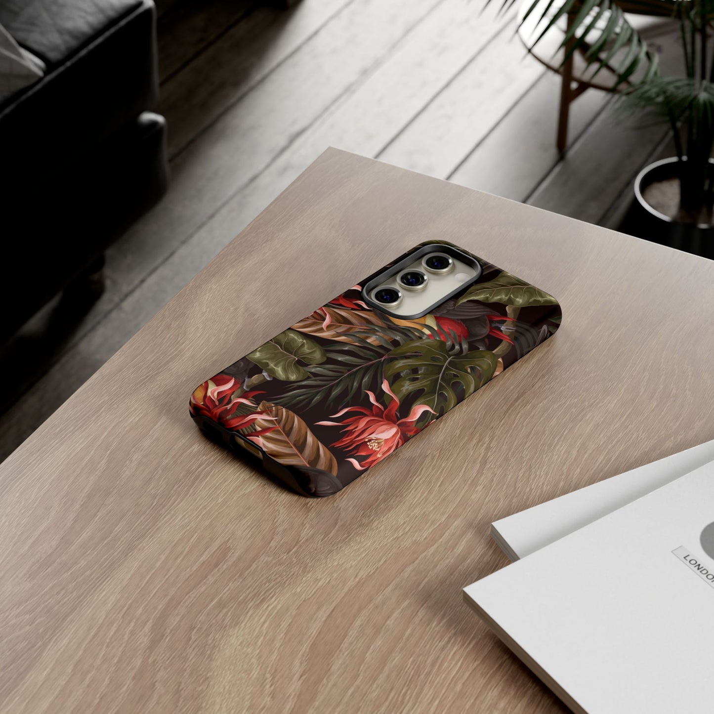 Tough Cases Phone Unique Floral Design with Bird