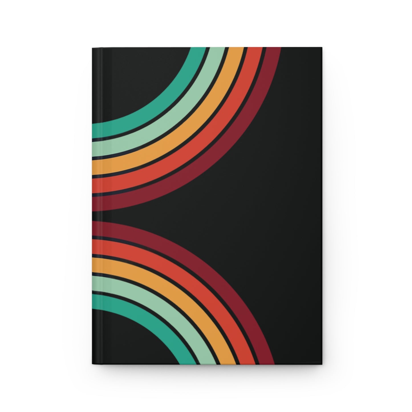 1970's Rainbow Hardcover Journal Matte