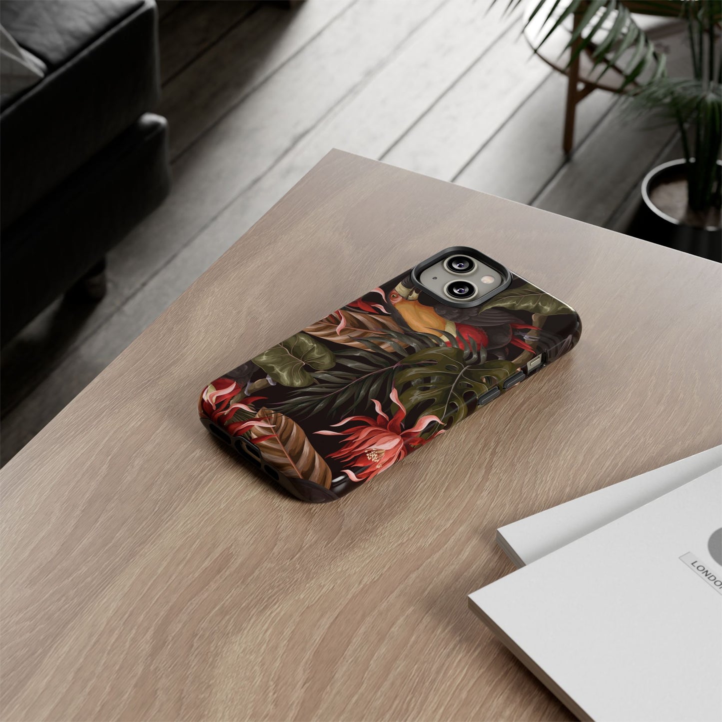Tough Cases Phone Unique Floral Design with Bird