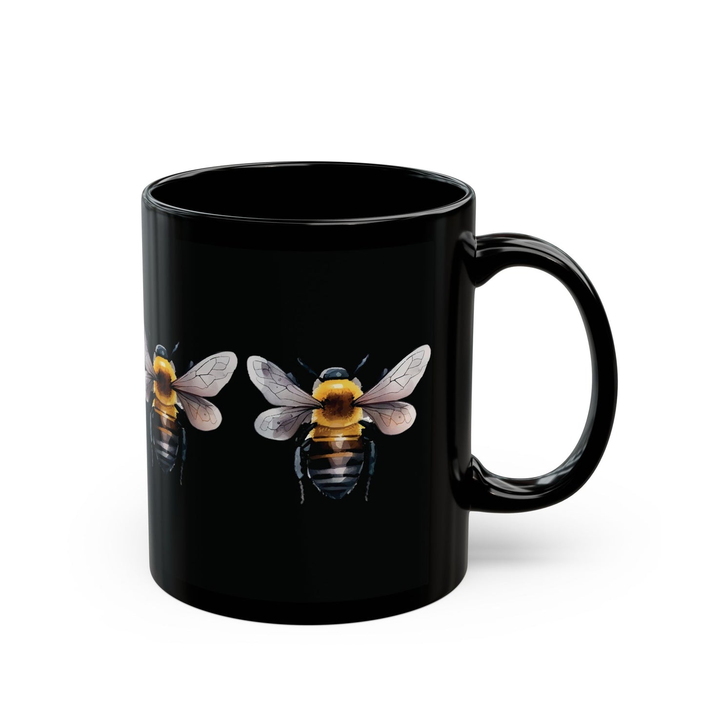 For the love of Bumblebees Black Mug (11oz, 15oz)