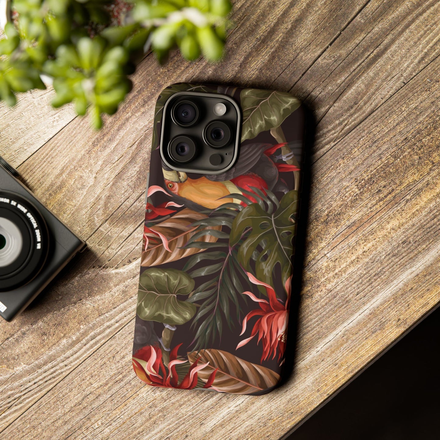 Tough Cases Phone Unique Floral Design with Bird