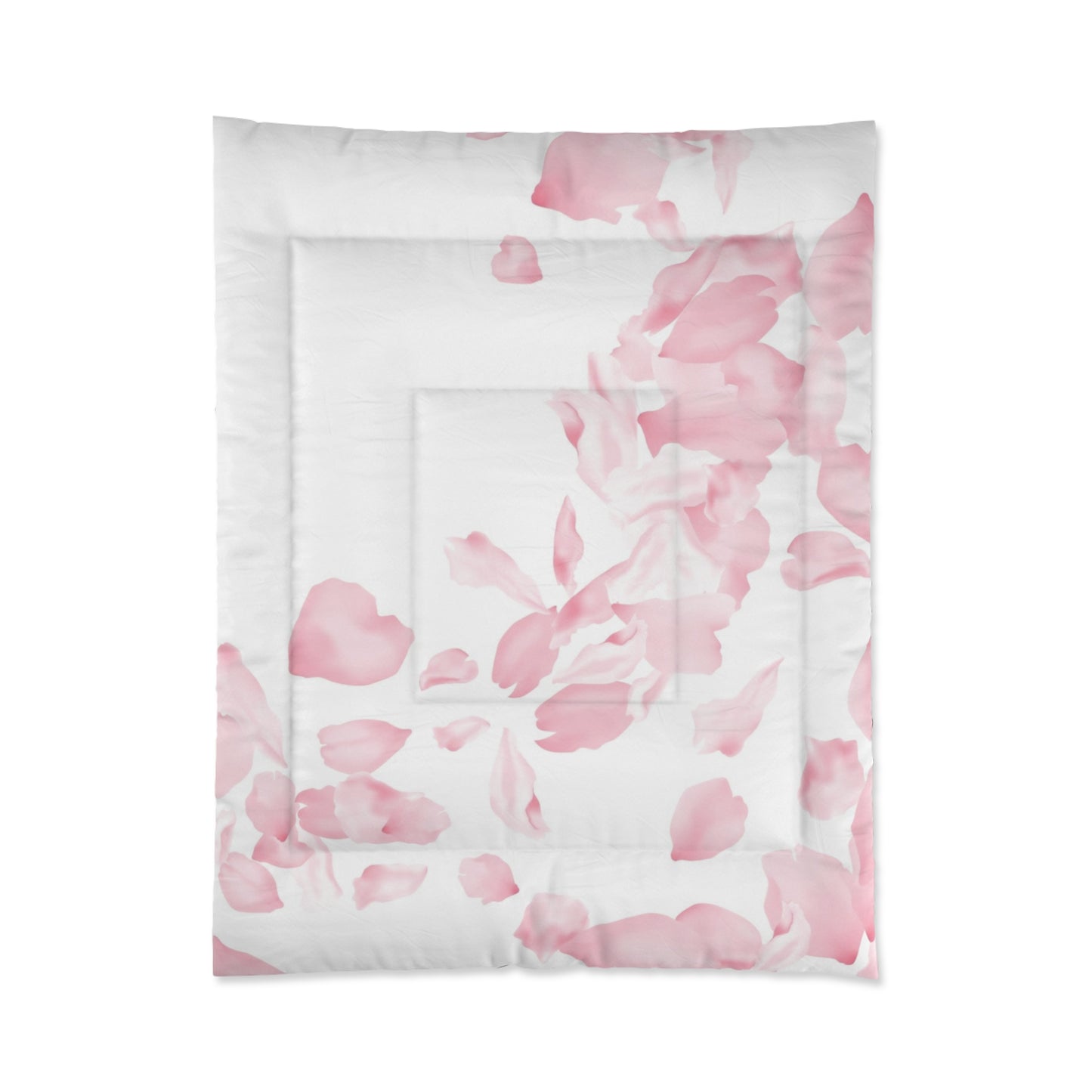 Pink Rose Petals Comforter