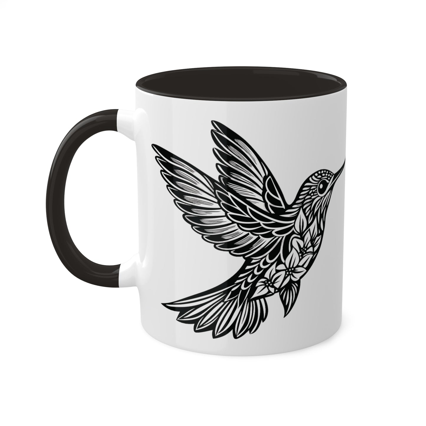 Mug - Hummingbird Lover 11oz Pink or Black Gift Office Accessory