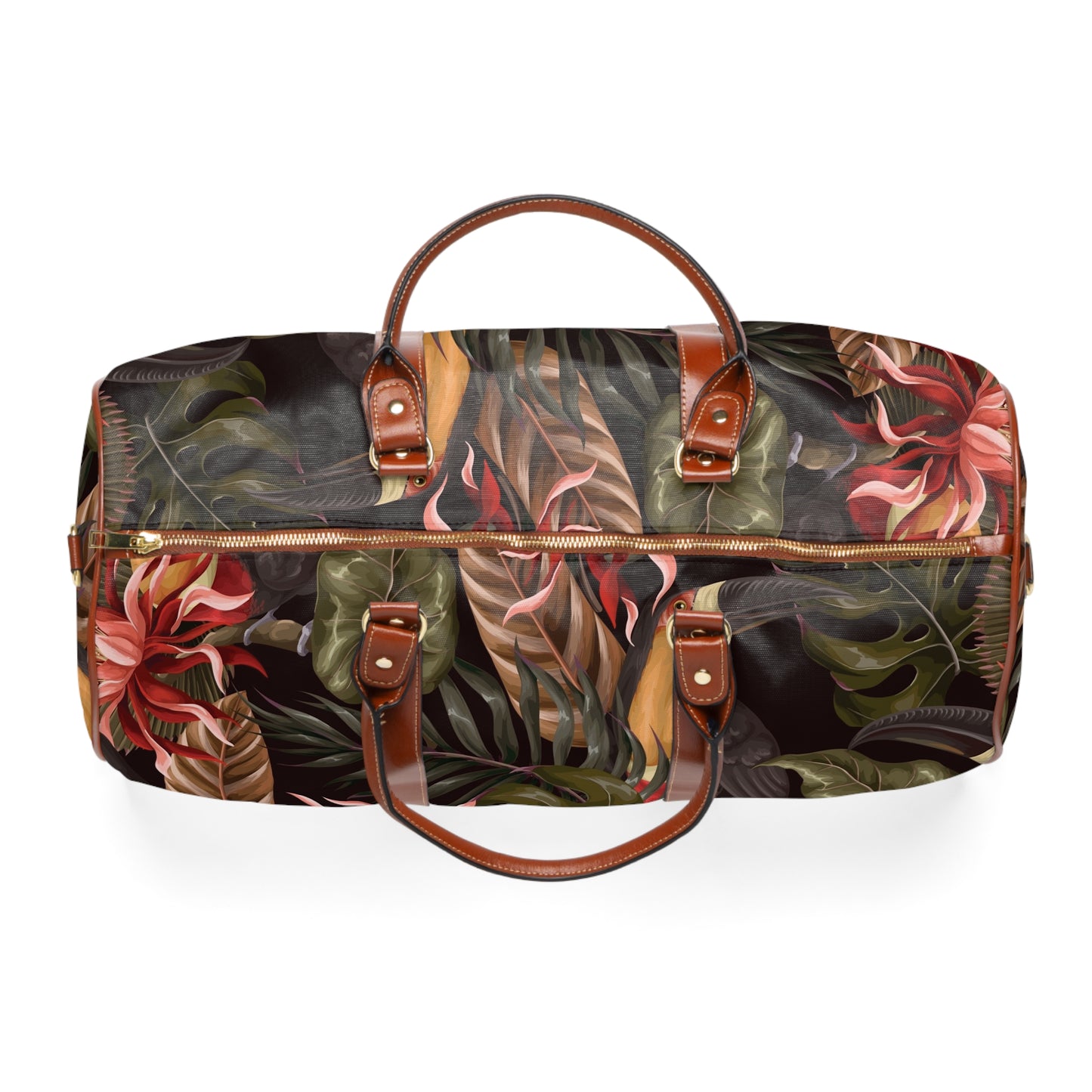 Floral Travel Bag, Waterproof Tote Bag for Travel, Cute Flower Design Bag, Women's Weekend Bag, Floral Beach Bag
