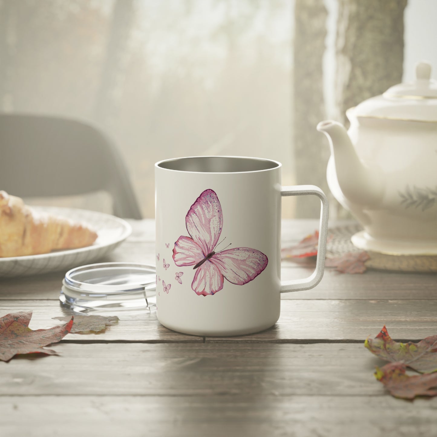 Butterfly Insulated Mug, 10z