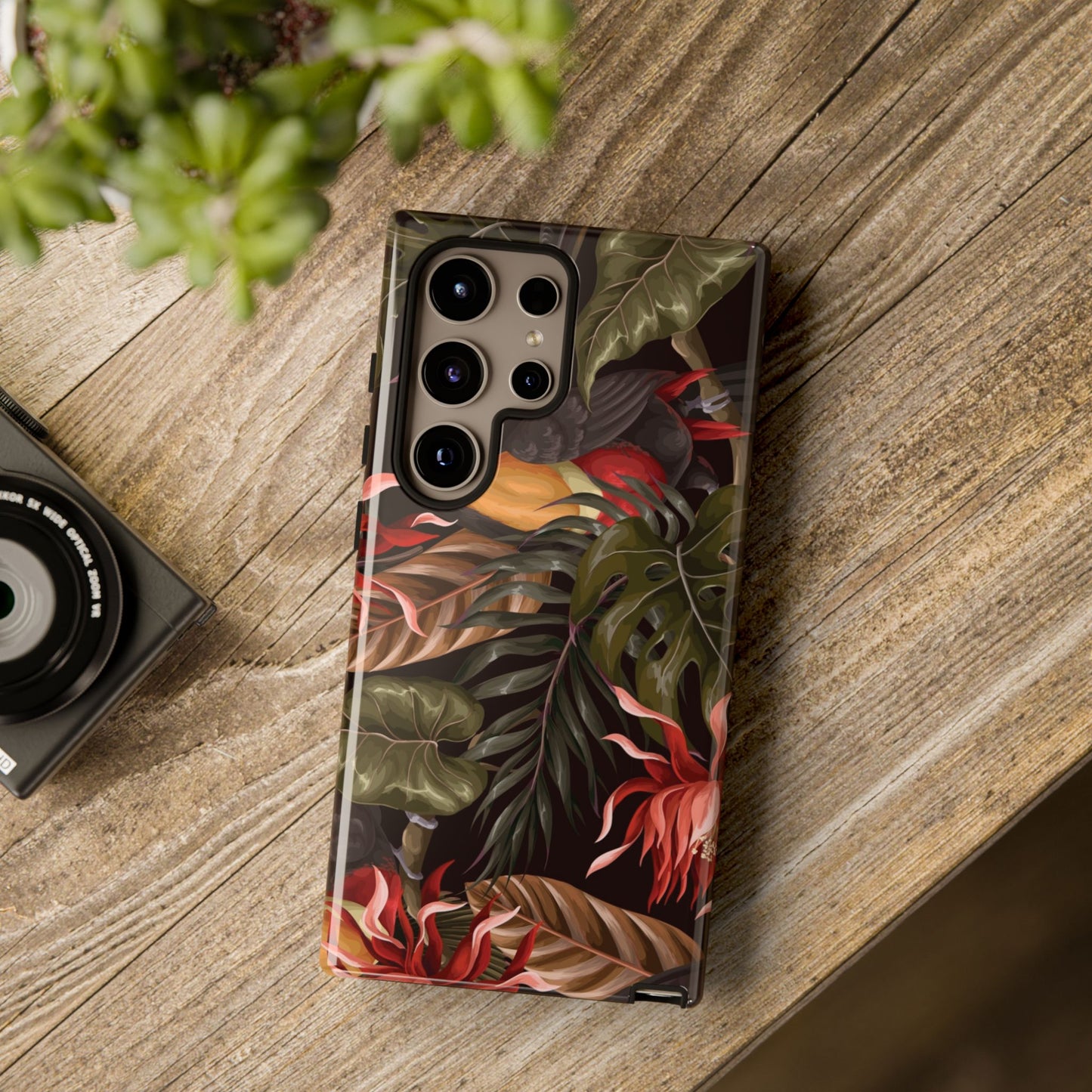 Tough Cases Phone Unique Floral Design with Bird