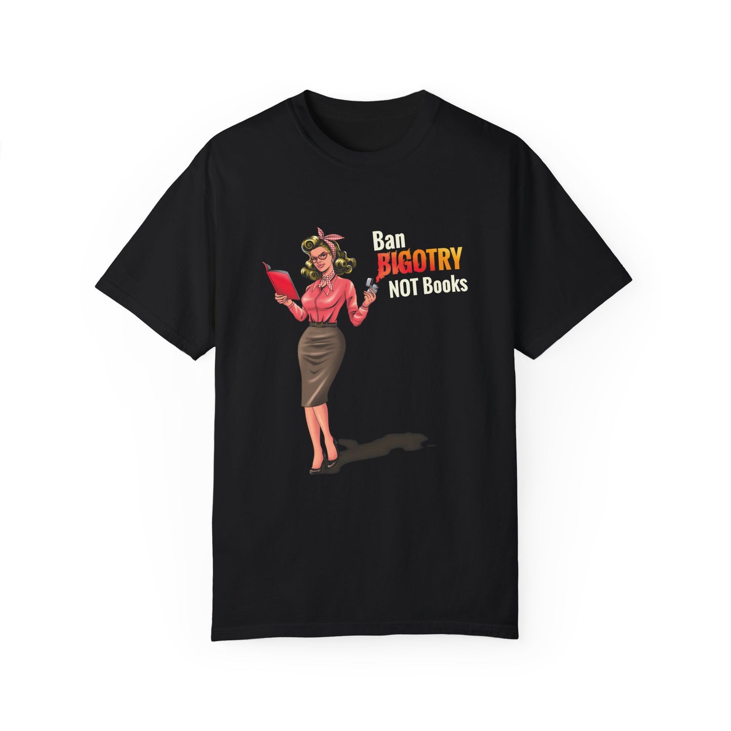 Vintage Ban Bigotry Not Books Tee
