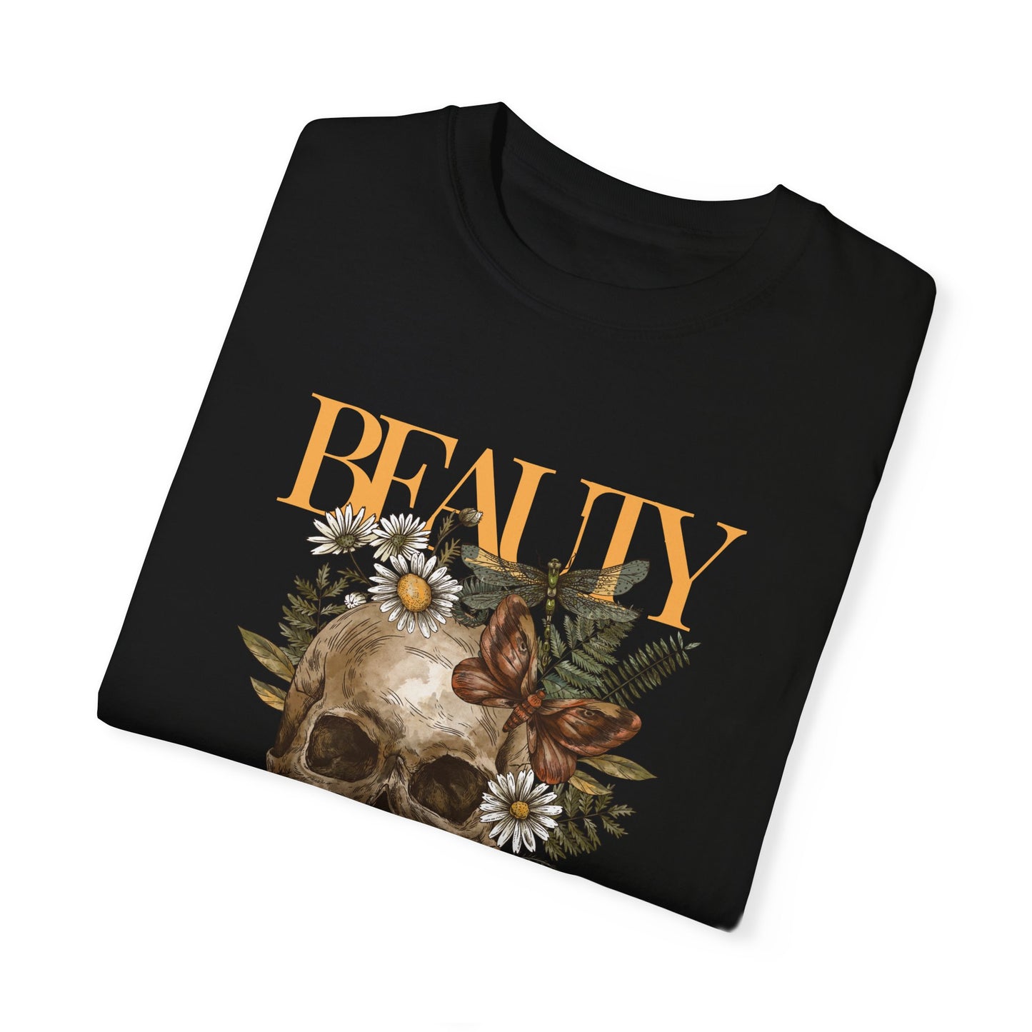 Skull Graphic Tee-Beauty Comes From Within