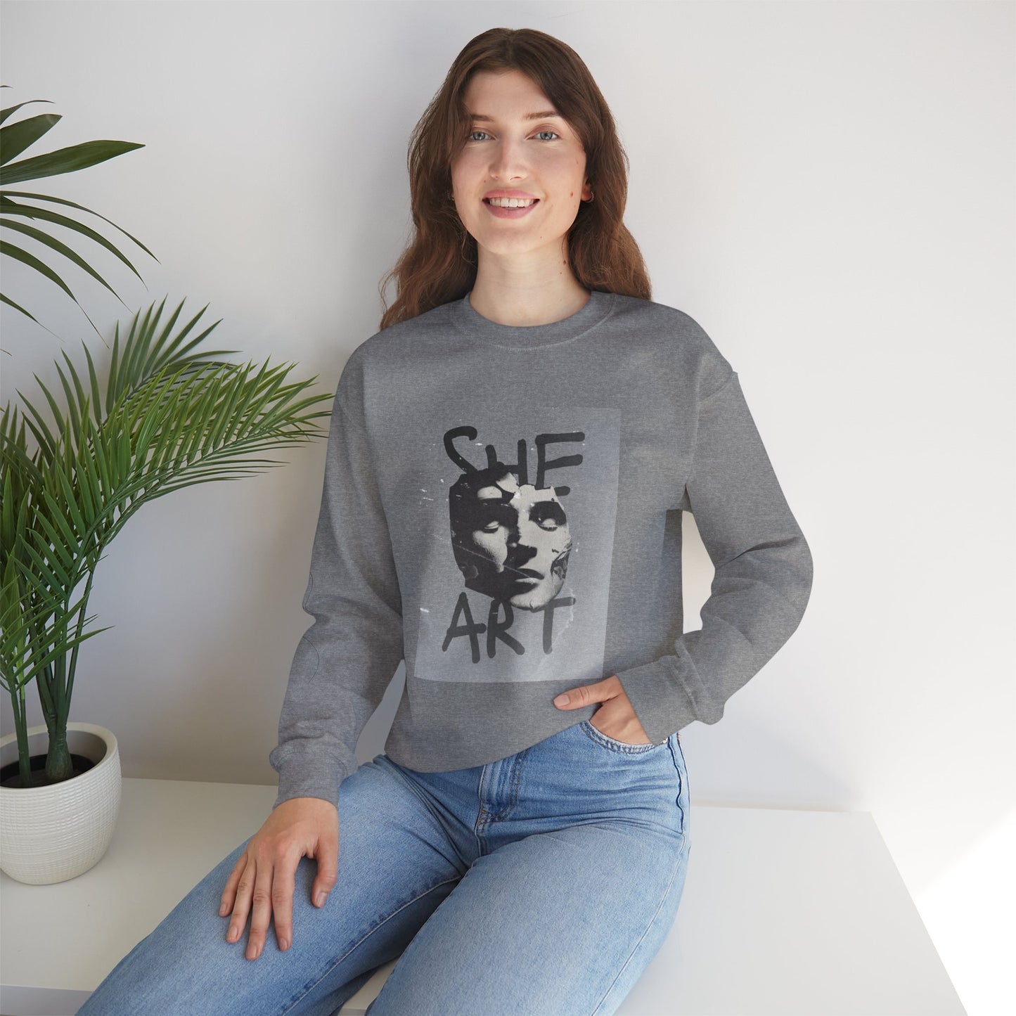Abstract Empowering 'She Art' Sweatshirt