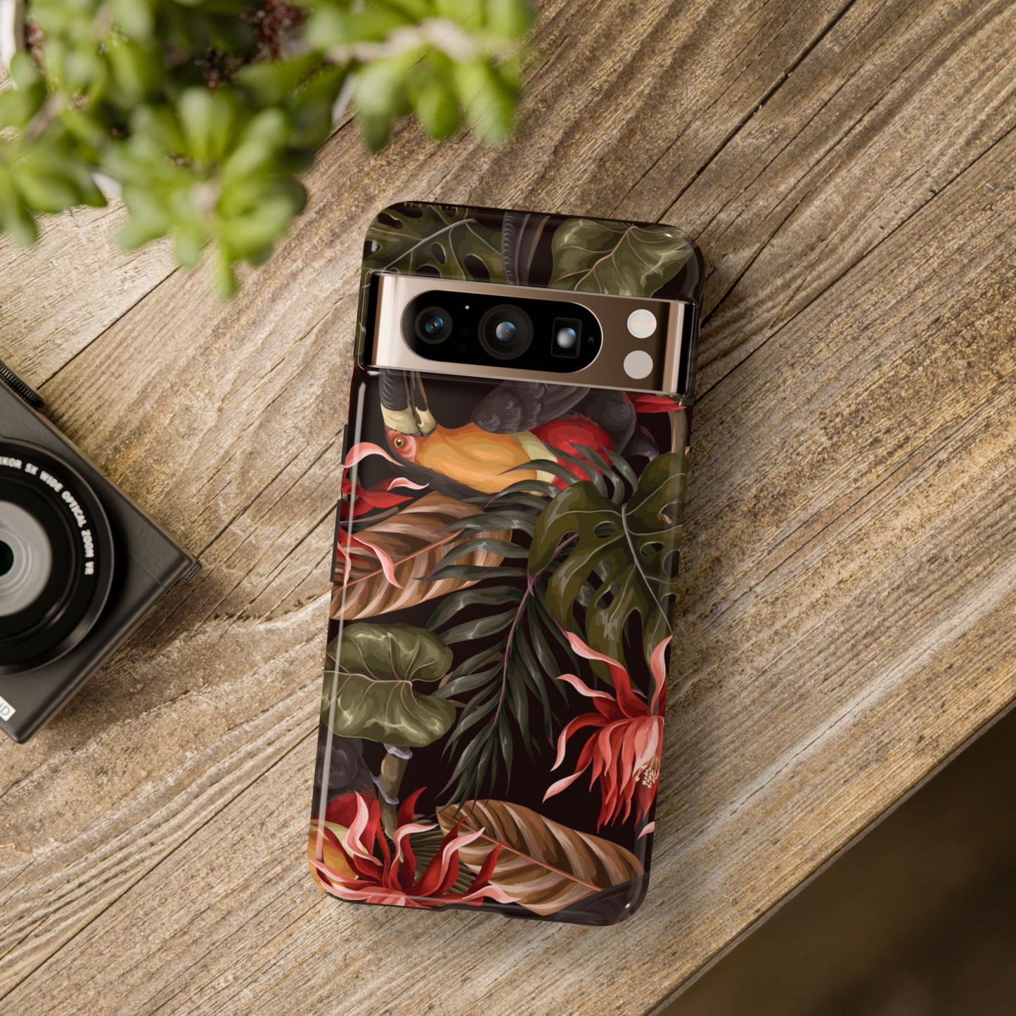 Tough Cases Phone Unique Floral Design with Bird
