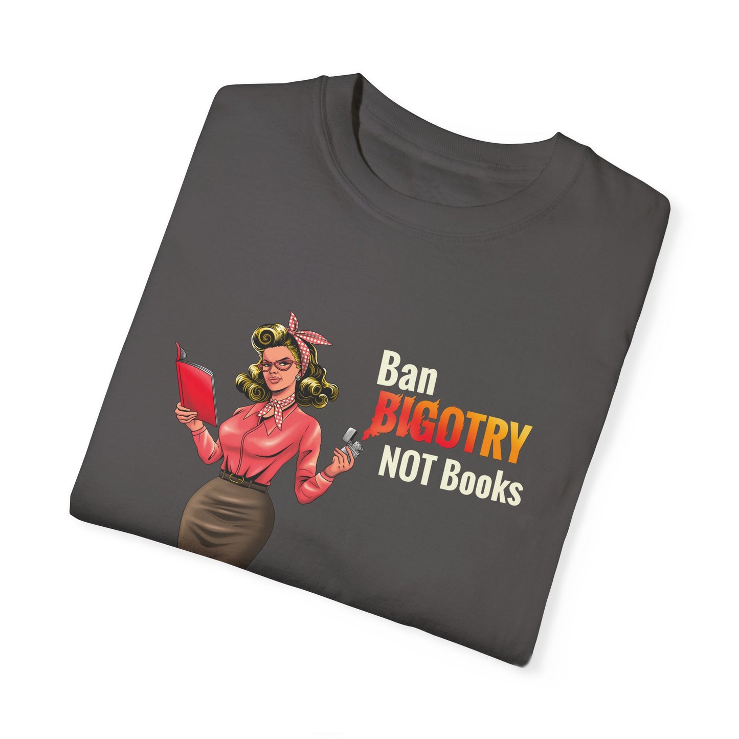 Vintage Ban Bigotry Not Books Tee