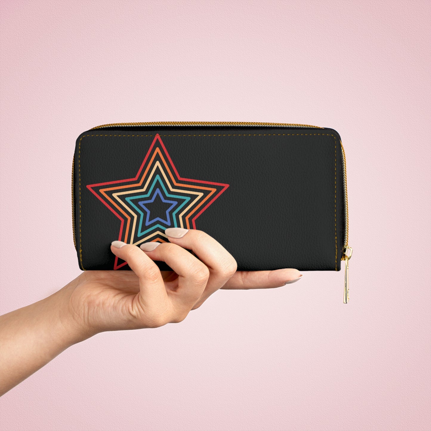 1970's Rainbow Zipper Wallet