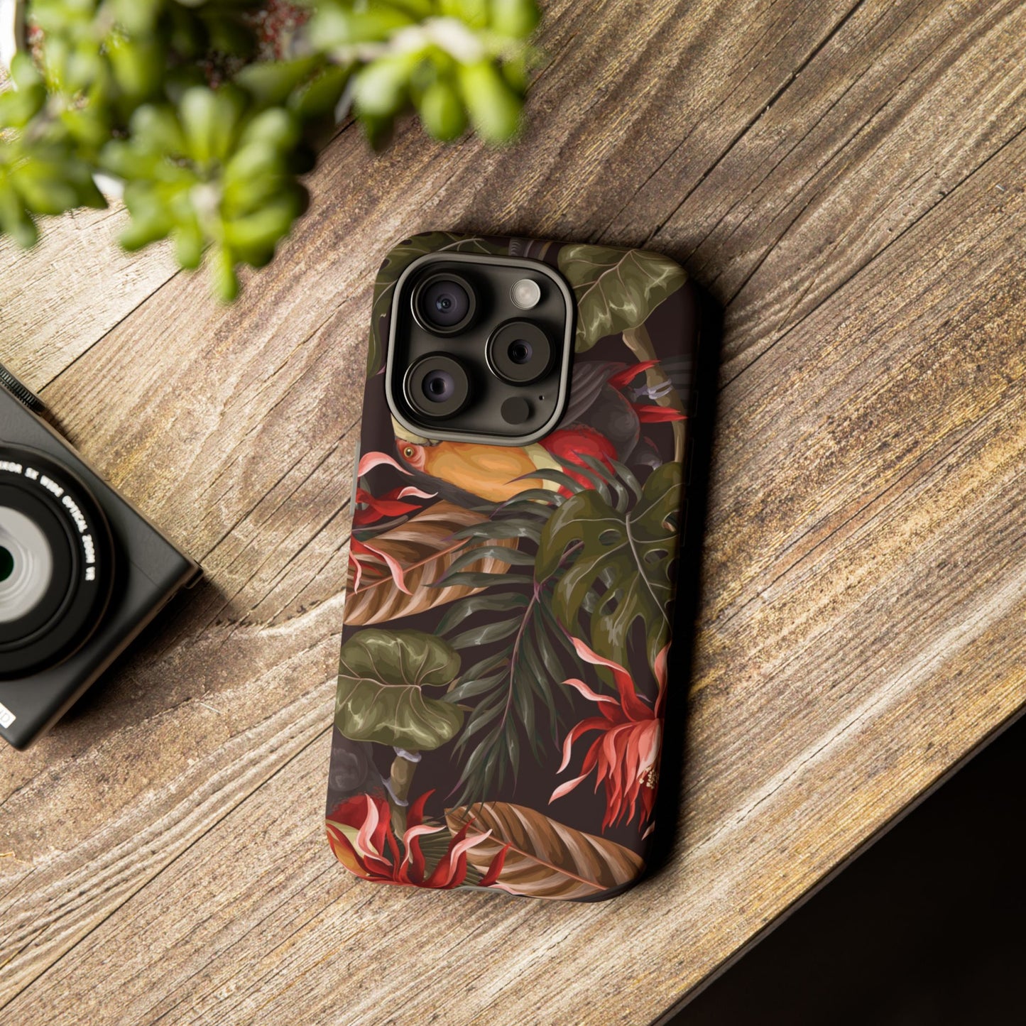 Tough Cases Phone Unique Floral Design with Bird
