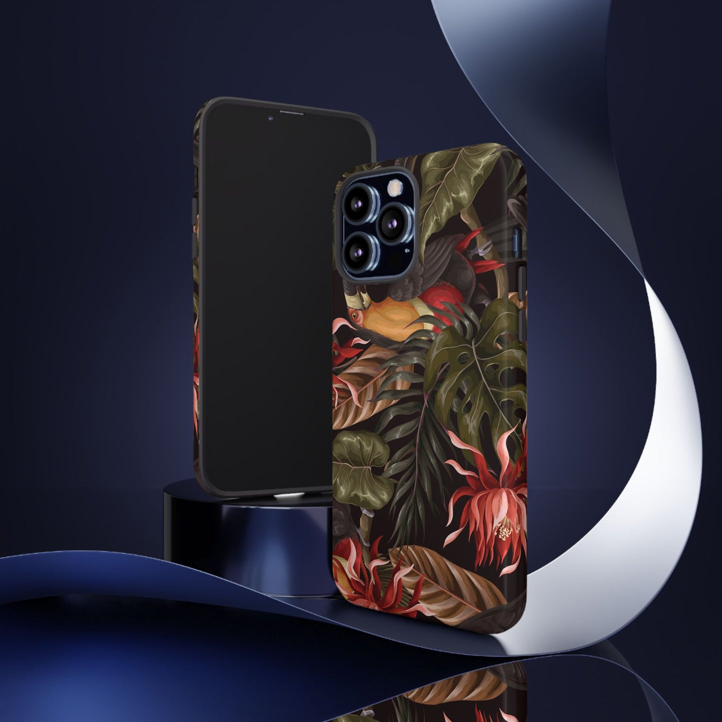 Tough Cases Phone Unique Floral Design with Bird