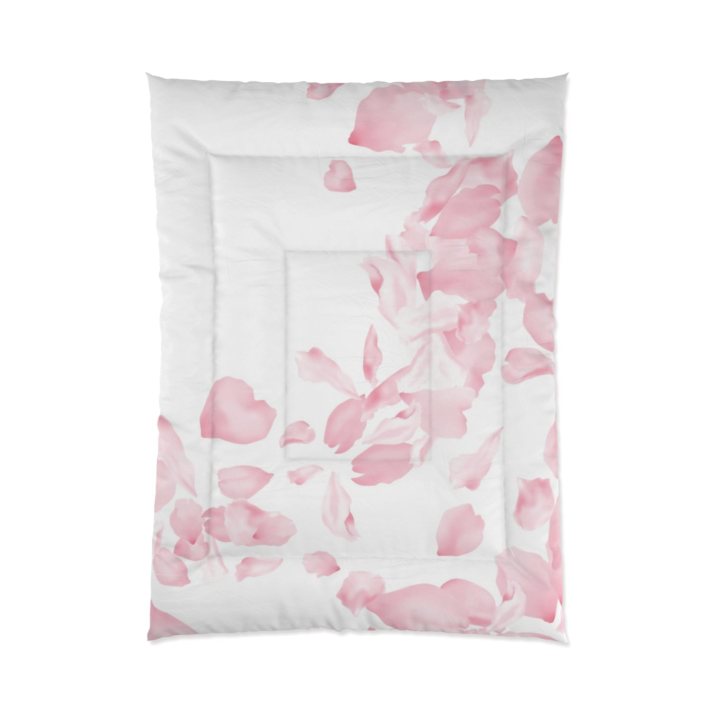 Pink Rose Petals Comforter