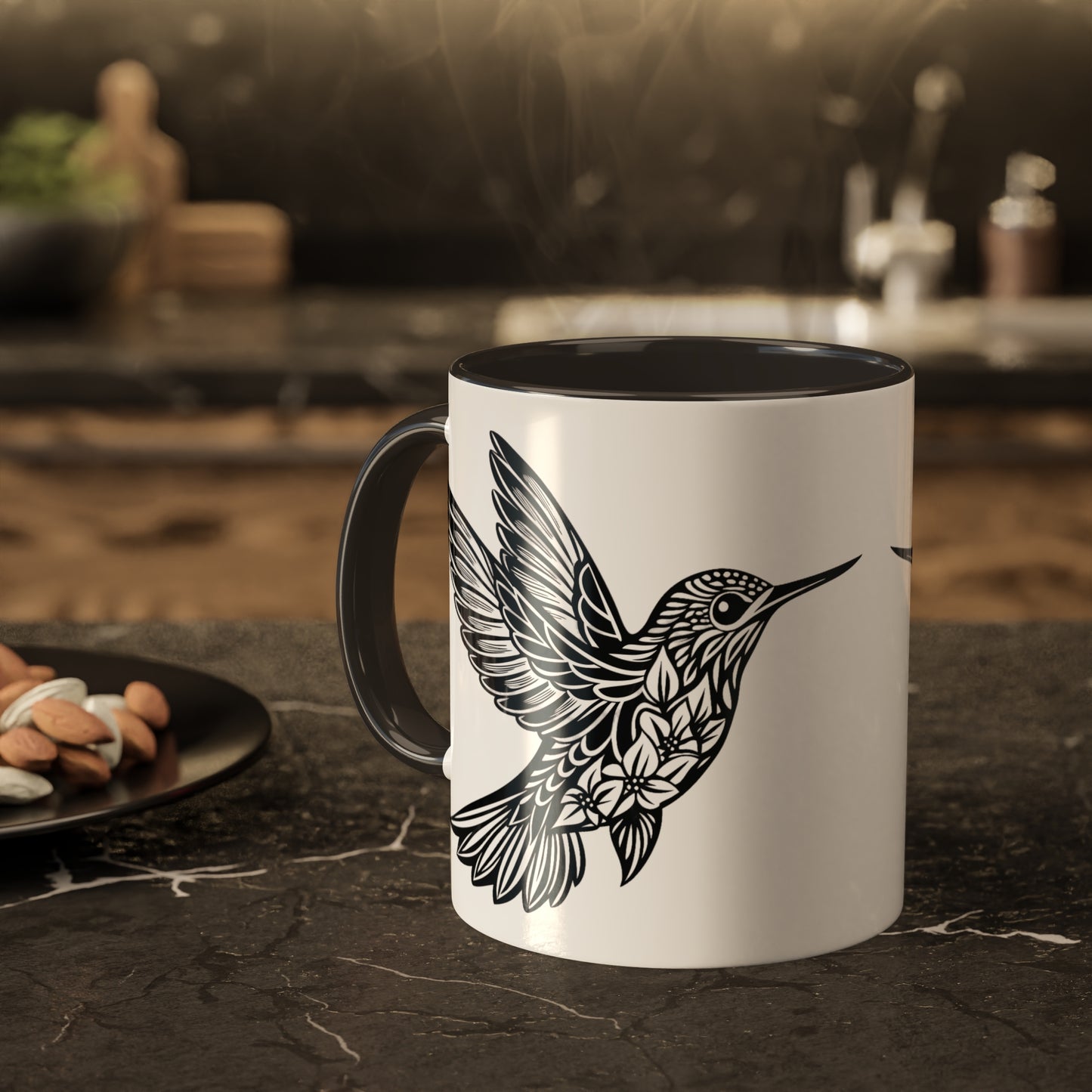 Mug - Hummingbird Lover 11oz Pink or Black Gift Office Accessory