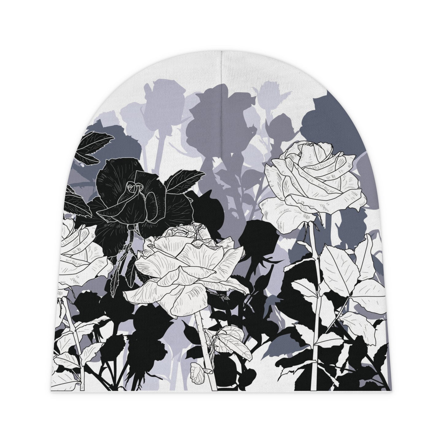 Baby Beanie, Gender Neutral (Roses For Mommy Design)