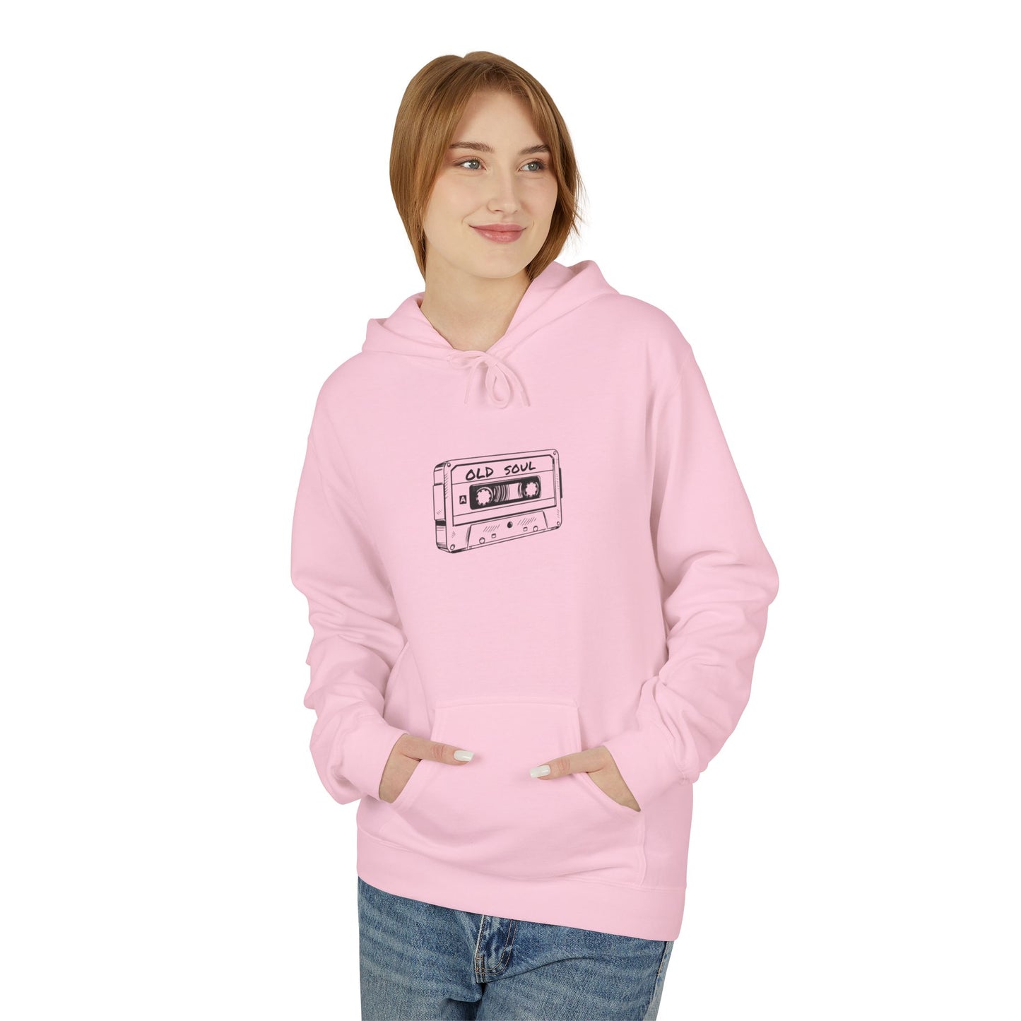 Cassette Tape Unisex Hoodie 'Old Soul' Gift for Her/Him