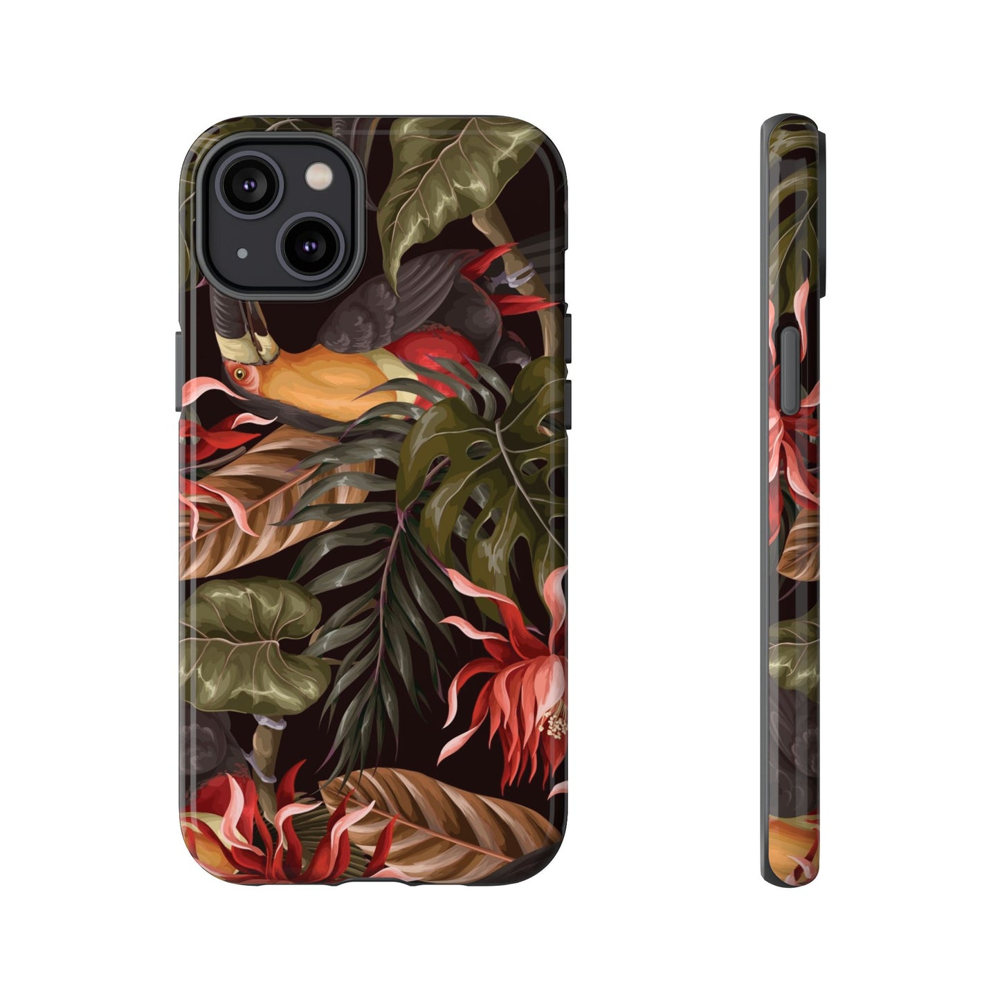 Tough Cases Phone Unique Floral Design with Bird