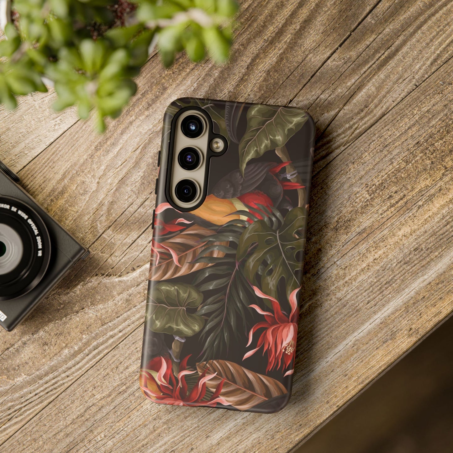 Tough Cases Phone Unique Floral Design with Bird