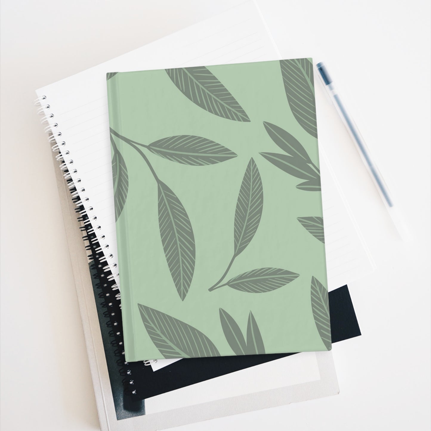 Sage Leaves Journal - Ruled Line