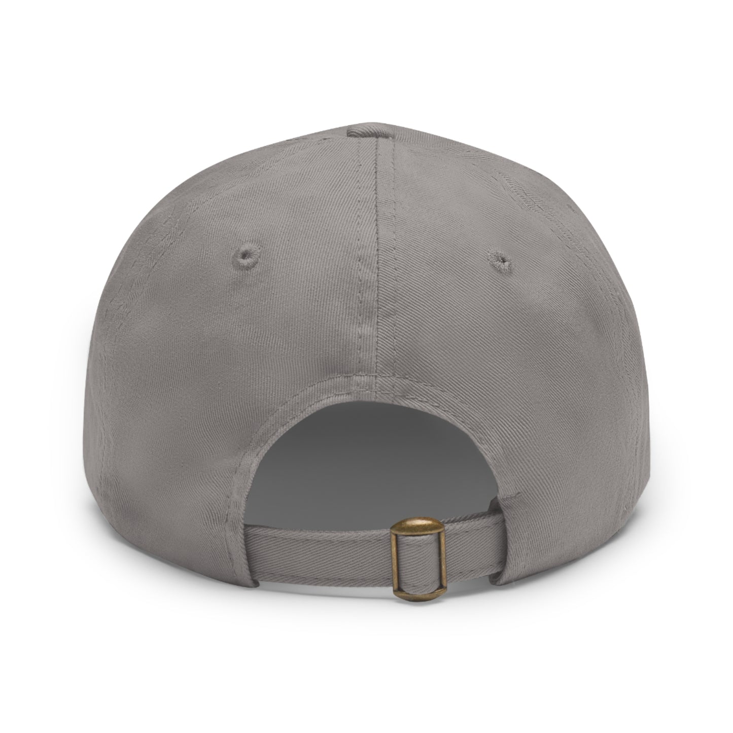 I'm Glad You Stayed Dad Hat with Leather Patch Red/Pink Design