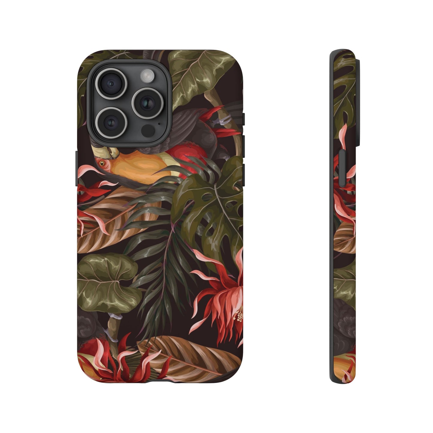 Tough Cases Phone Unique Floral Design with Bird