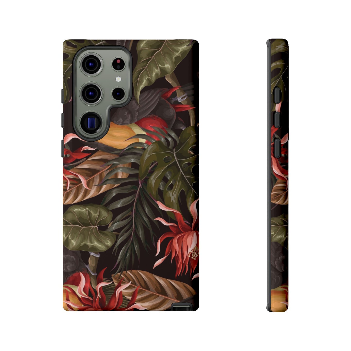 Tough Cases Phone Unique Floral Design with Bird