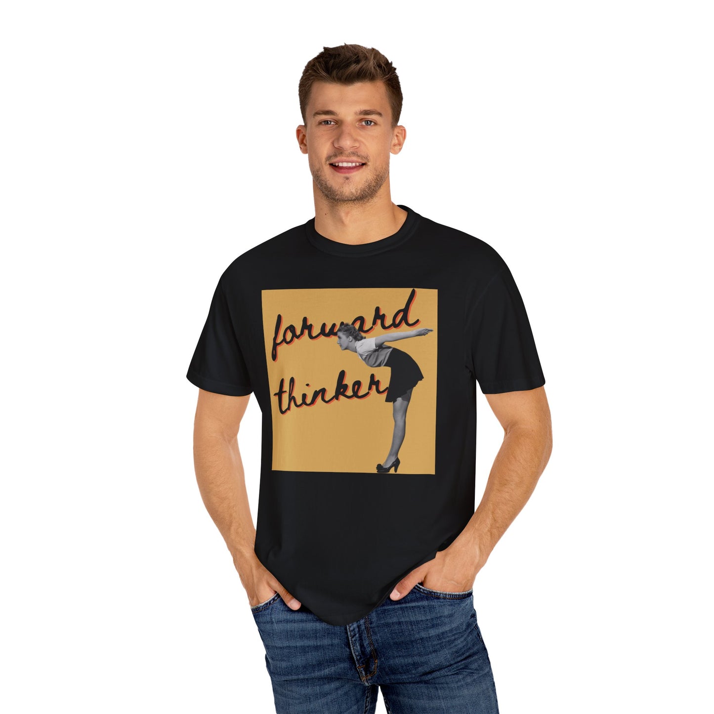 Forward Thinker Unisex Garment-Dyed T-shirt Gold
