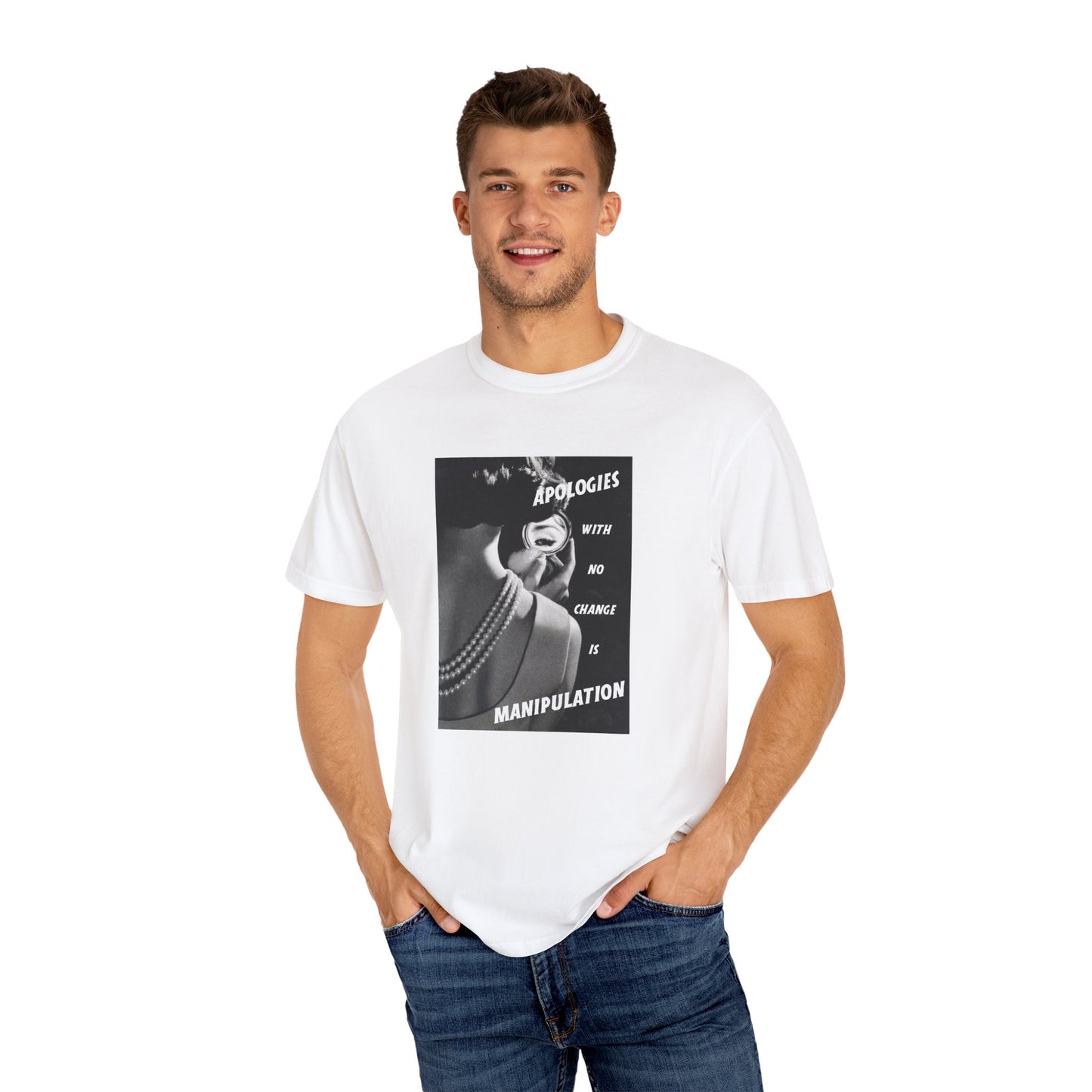 Graphic Tee Empowerment Apparel DV Awareness T-shirt - Apologies with no change is Manipulation
