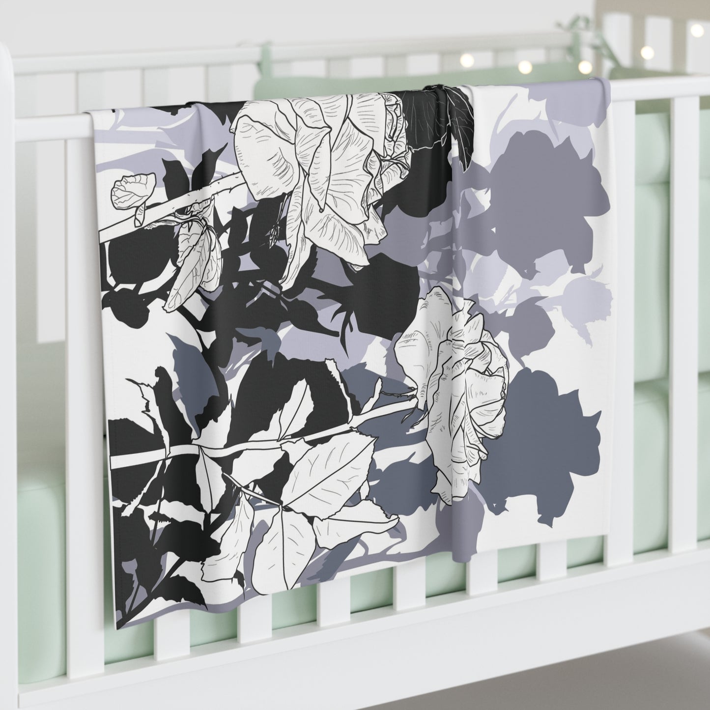 Baby Swaddling Blanket (Roses for Mommy Design)