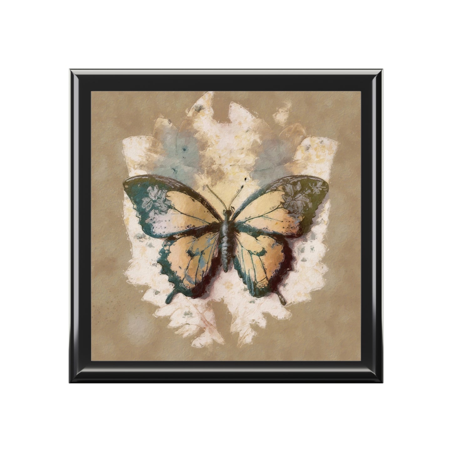 Wooden Vintage Butterfly Jewelry Box - Mother's Day Gift Idea