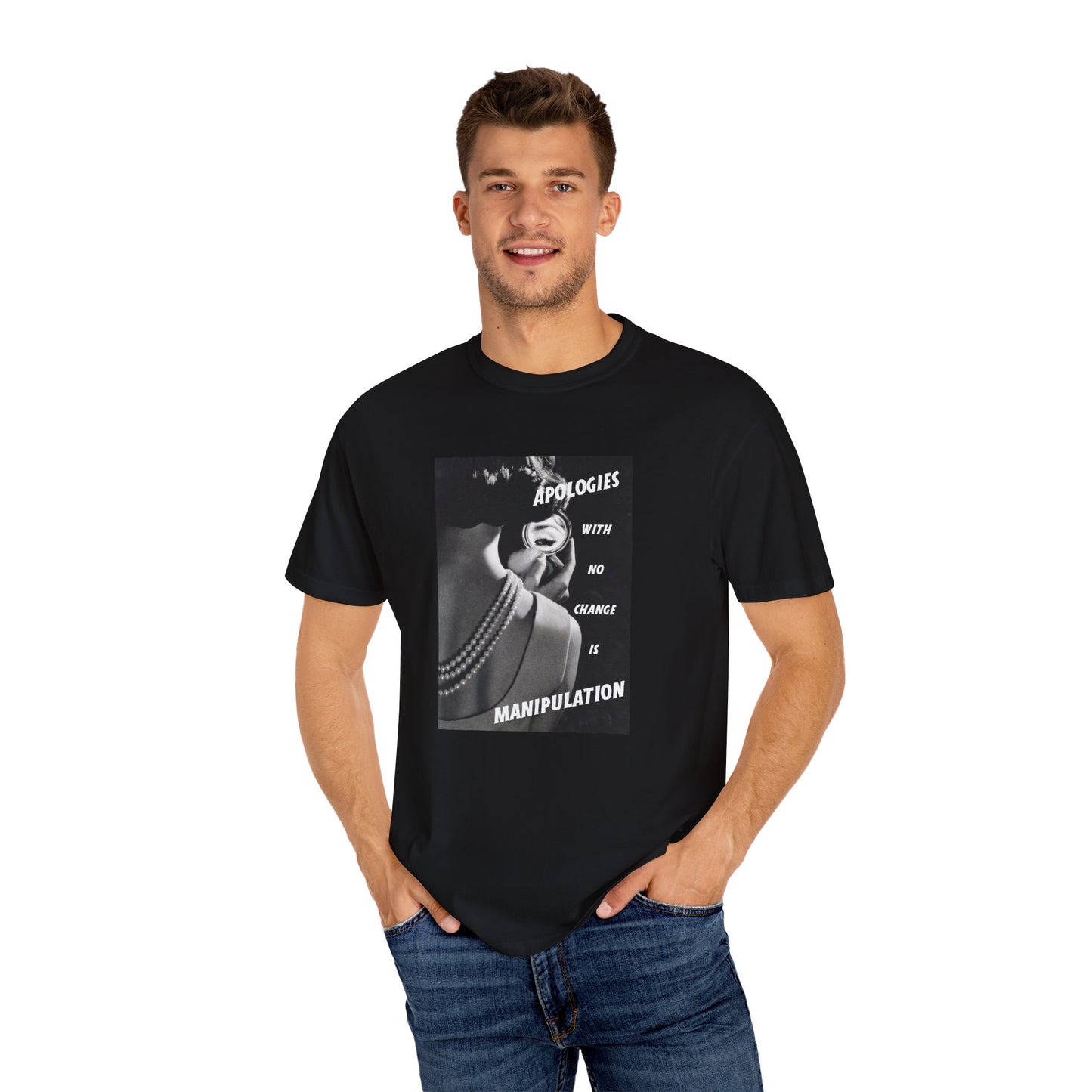 Graphic Tee Empowerment Apparel DV Awareness T-shirt - Apologies with no change is Manipulation