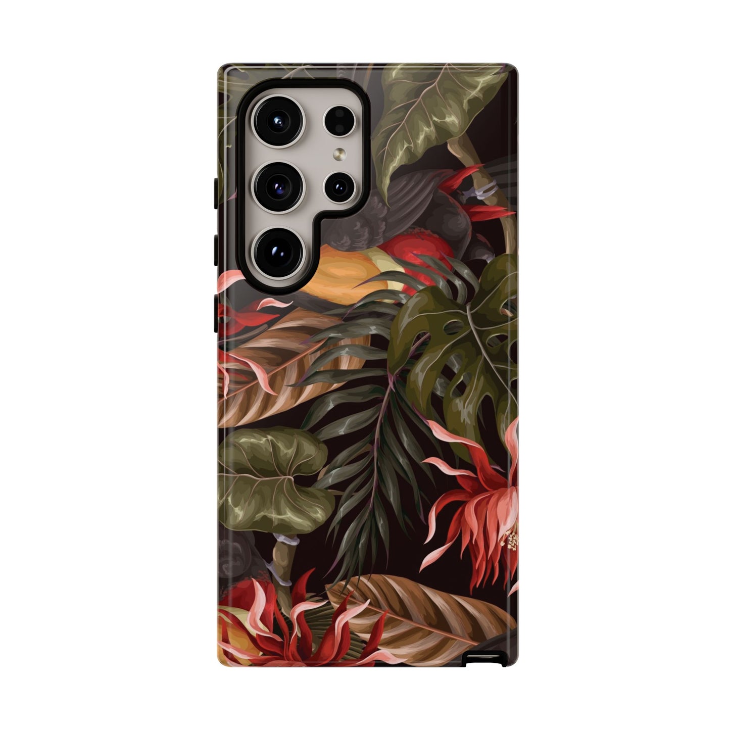 Tough Cases Phone Unique Floral Design with Bird