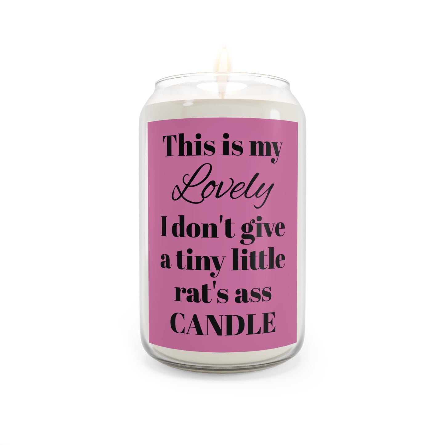 I Don't Give a Tiny Little Rat's Ass Scented Candle, 13.75oz