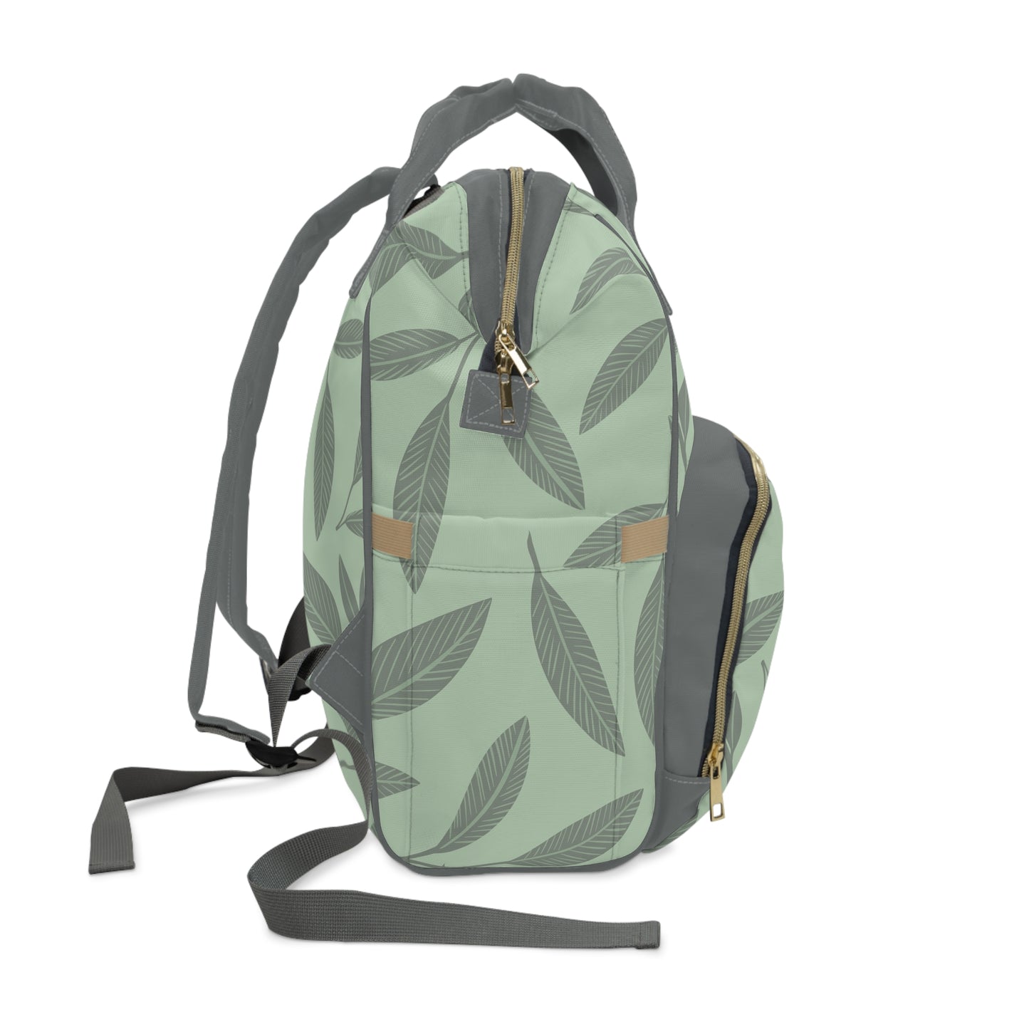 Sage Leaves Multifunctional Diaper Backpack