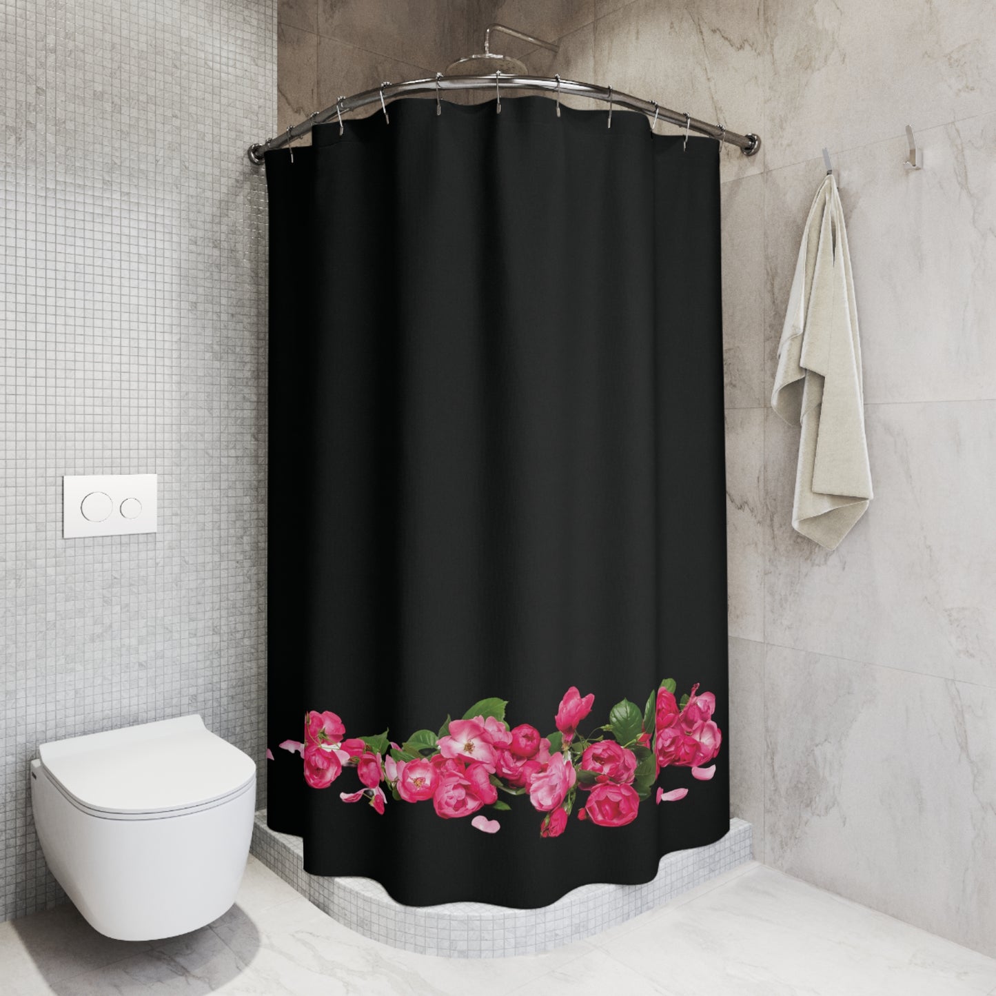 Roses on the Ground Shower Curtains