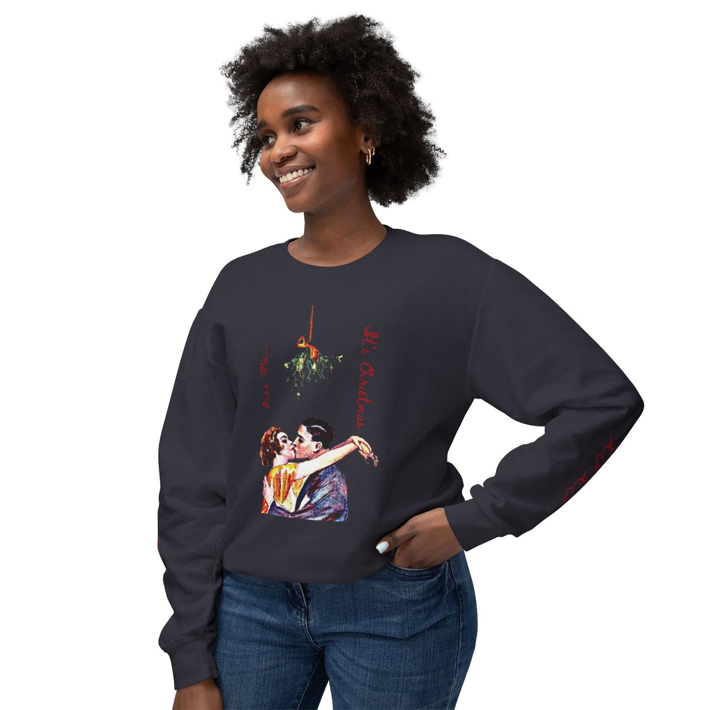 Christmas Vintage Sweatshirt - Unisex Lightweight Crewneck