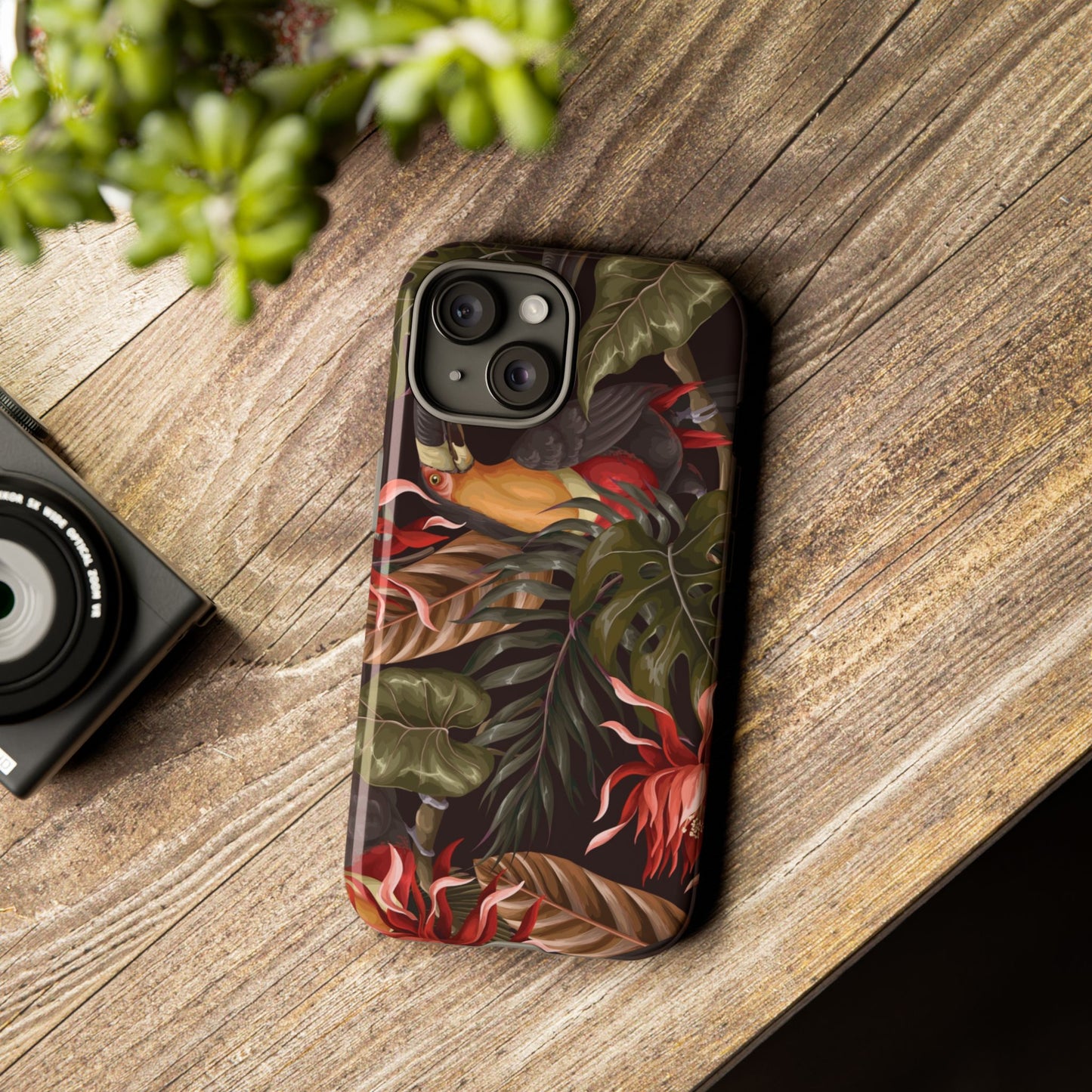 Tough Cases Phone Unique Floral Design with Bird