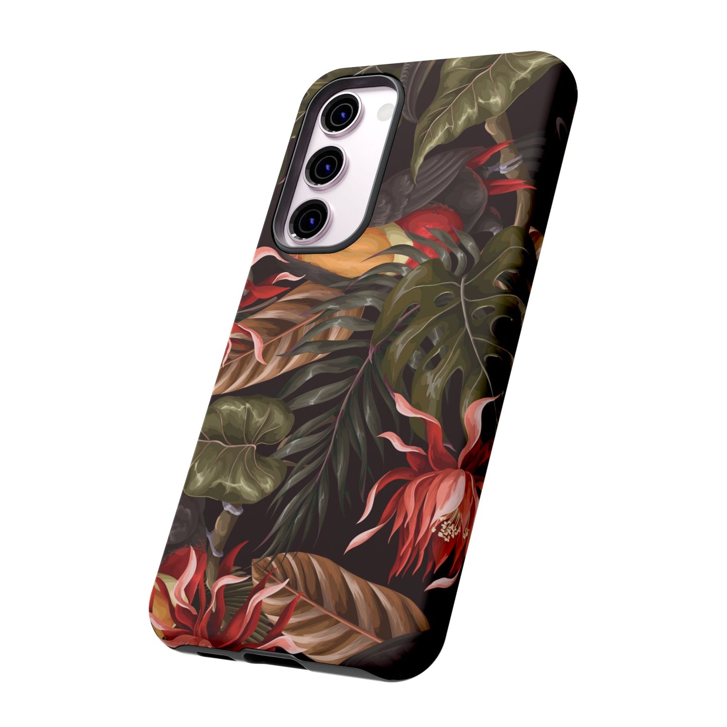 Tough Cases Phone Unique Floral Design with Bird