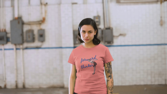 Forward Thinker Unisex Garment-Dyed T-shirt Blue