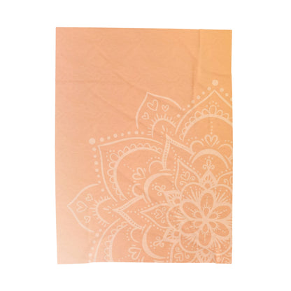 Mandala Peach Velveteen Plush Blanket