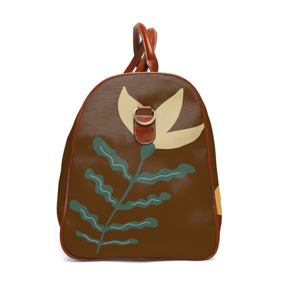 Fall Flower Waterproof Travel Bag