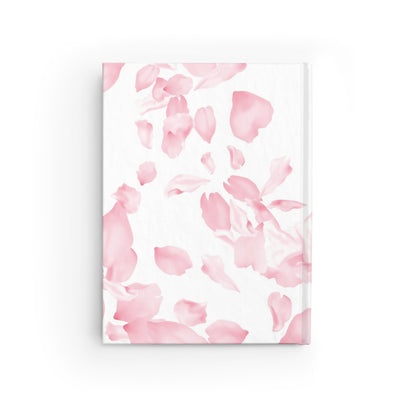 Pink Rose Petals Journal - Ruled Line
