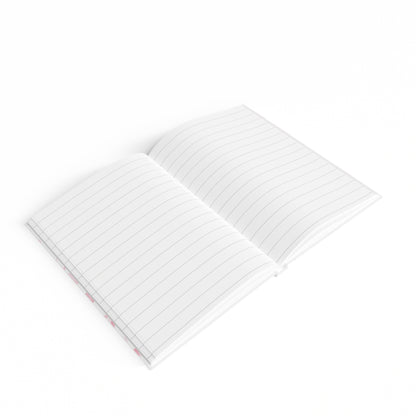 Pink Rose Petals Journal - Ruled Line