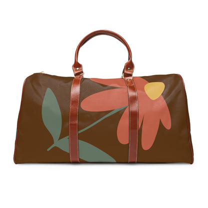 Fall Flower Waterproof Travel Bag