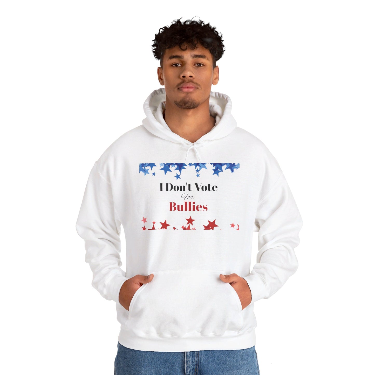 I Don't Vote For Bullies Unisex Heavy Blend™ Hooded Sweatshirt