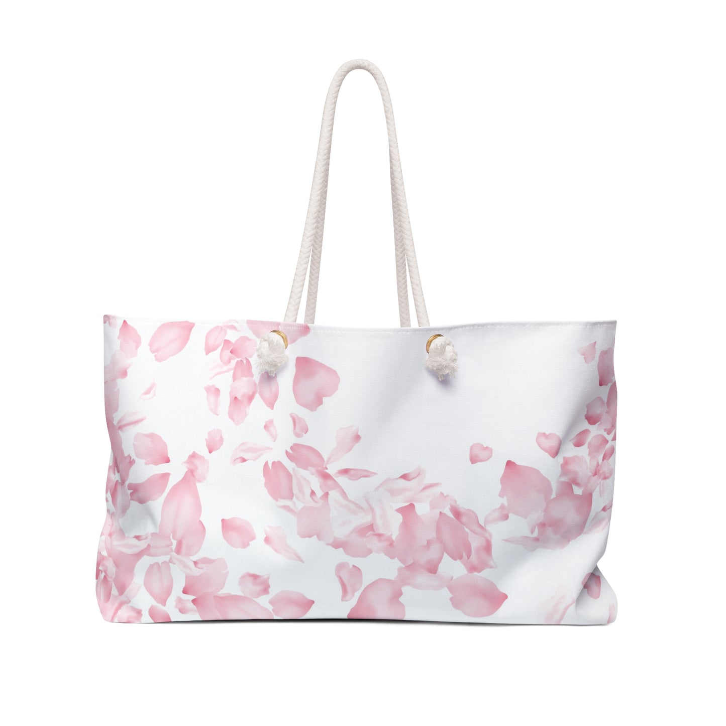 Pink Rose Petals Weekender Bag
