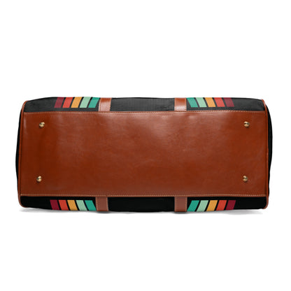 1970's Rainbow Waterproof Travel Bag